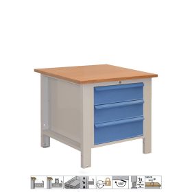 WORKBENCH WITH ADJUSTABLE LEGS (850x720x830-930 mm)