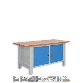 WORKBENCH WITH ADJUSTABLE LEGS (1700x720x830-930 mm)