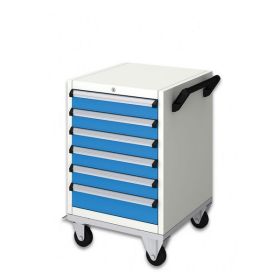MOBILE TOOL CABINET (560x590x690 + 170 mm) 6 DRAWERS