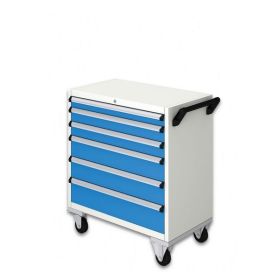 MOBILE TOOL CABINET (860x490x810 + 170 mm) 6 DRAWERS